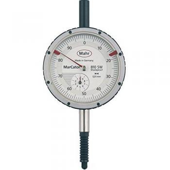 Reloj Comparador MarCator 810 SW IP54 con Protección contra Golpes, Lectura de 0-10 mm y Precisión de 0,01 mm