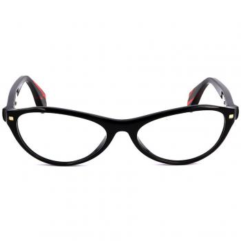 Montura de Gafas para Mujer Alyson Magee AMO 011 BLACK, Armazones Negros, Lentes Recetadas, Modelo AMO011 23, Tamaño 53