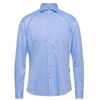Aquascutum Light Blue Cotton Shirt - IT43 | 2XL