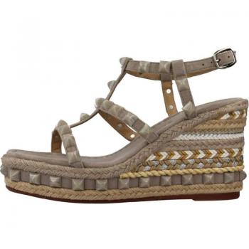 Sandalias Mujer Alma En Pena V23451 Color Gris Taupe