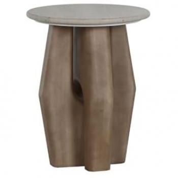 Mesa auxiliar Home ESPRIT Madera Mármol 40 x 40 x 51 cm