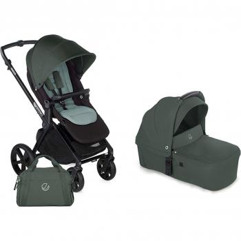 Cochecito de bebé Jané Muum 4 con capazo Sweet Botanic (verde)