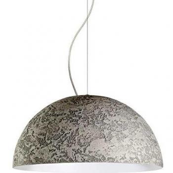 Lámpara Colgante Industrial Venice de Cemento E27, Metal Blanco, 1xE27, Máx 42W, Diámetro 60cm