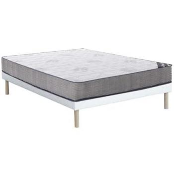 Conjunto de somier tapizado 160 x 200 cm + colchón de muelles ensacados 19 cm - KIJAL de YSMÉE