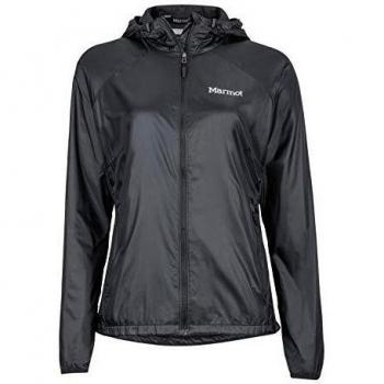 Marmot Wm's Ether DriClime Hoody Chaqueta Cortaviento, Windstopper, Chaqueta de Running, Cortaviento y Transpirable, Mujer, Black, XS