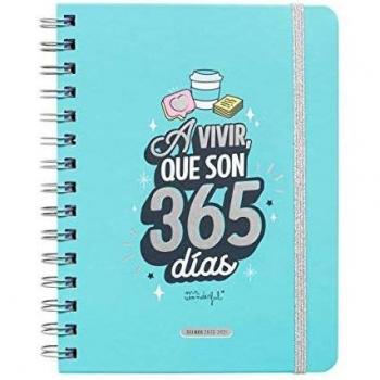 Agenda escolar 2020-2021 Semana vista - A vivir, que son 365 días - MR WONDERFUL
