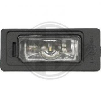 Piloto de matrícula DIEDERICHS 1033098 con luz LED, diseño compacto, fácil instalación, alta durabilidad y resistencia a la intemperie