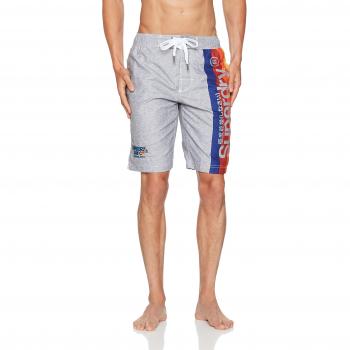 Superdry Cali Surf Board, Bañador para Hombre, Grigio