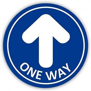 Flechas Adhesivos para Suelo,TAOPE 12 Pack One Way Etiquetas de Piso-Pared de Distancia Social, Pegatinas de Dirección Stand Here para Guía de Control de Multitudes Restaurantes Hospitales + Raspador