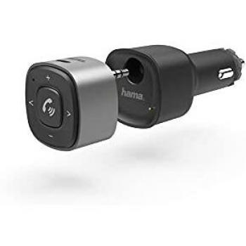 Receptor de audio Bluetooth para coche Hama 00014159 con conector de 3,5 mm y cargador USB