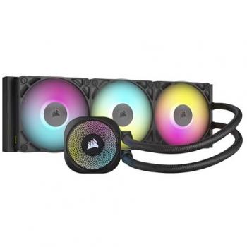 Corsair iCUE Link Titan 360 RX RGB Refrigeración Líquida 360mm Negra - Refrigerador líquido AIO para CPU de 360mm, incluye 3 ventiladores RX120 RGB, compatible con Intel LGA 1851