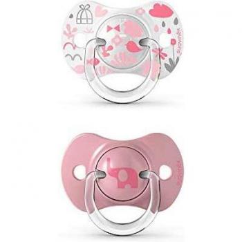 Ciuccio Suavinex Memories Pro de Silicona Rosa 6-18 Meses - 2 Piezas