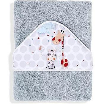 Interbaby Capa de Baño Jungla Gris 100% Algodón, 01127-31, Talla Única