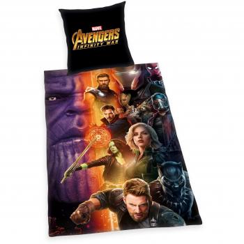 Herding Juego de cama de los Vengadores de infinity War, algodón, multicolor, 200 x 135 x 2 cm