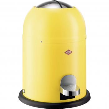 Wesco 180 212-19 Single Master - Papelera con pedal, color amarillo