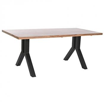 Mesa de Comedor DKD Home Decor Natural Negro Metal 180 x 90 x 75 cm Estándar