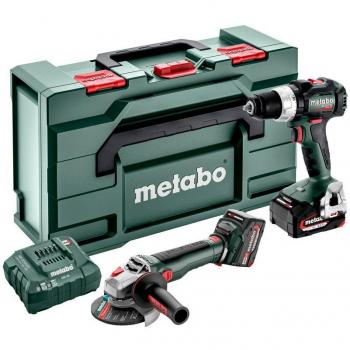 Metabo SET 2.9.4 Amoladora Angular 18 V, Disco de 12,5 cm, Velocidad de 10000 RPM, Peso de 2,5 kg