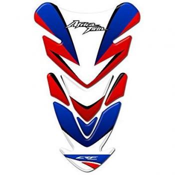 Motoking tanque pad compatible ETIQUETAS 3D-ETIQUETA' 'AFRICA TWIN ESTILO AZUL Y ROJO''- tanque de la motocicleta y la protección de la pintura universal