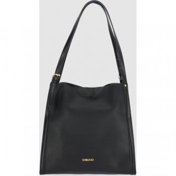 Chika10 Bolso de Hombro CM6523 en Color Negro con Cierre Magnético