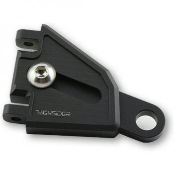 Highsider Soporte de Faro Ajustable CNC de Aluminio Negro - Extensión de 65 mm