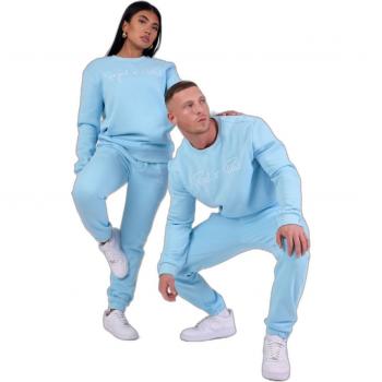Project X Paris Unisex Crewneck Sweatshirt with Contrasting Logo - Light Blue, Size S
