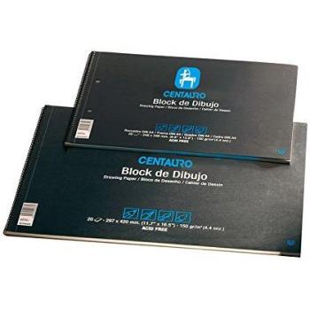 Unipapel bloc de dibujo senator. 20 hojas. formato folio prolongado. recuadro. 150 gramos.