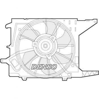 Ventilador de refrigeración del motor DENSO DER37003 con alta eficiencia y durabilidad