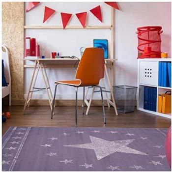 Alfombra Infantil Rectangular 200x290 cm Gris Tejida de Polipropileno - BC Primer Comienzo