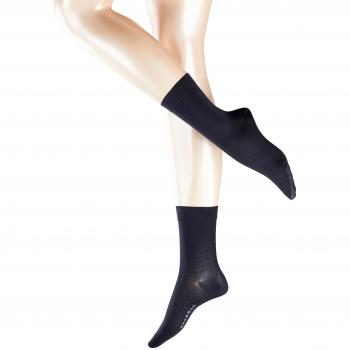 Falke Women's Cotton Touch Crew Socks - Dark Navy - Size 35-38