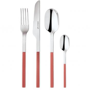 Servicio 24 Pz Elba Rojo Acero Inox