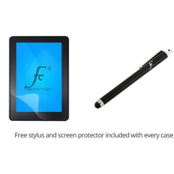 Forefront Cases® Samsung Galaxy Tab S 8.4 SM-T700 Funda Carcasa Stand Smart Case Cover Protectora Plegable de Cuero – Función automática inteligente de Suspensión/Encendido + Lápiz óptico y protector de pantalla