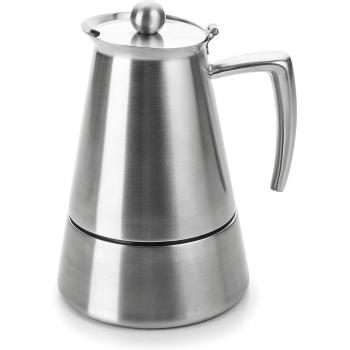 Cafetera express HYPERLUXE 10 tazas de acero inoxidable Lacor