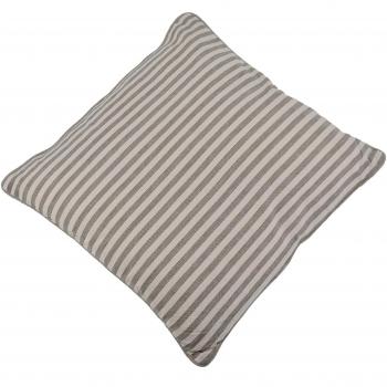 Moycor 760032.0 Vichy - Cojín cuadros y rayas gris, 45x45 cm