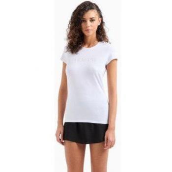 Armani Exchange - Camiseta casual blanco para mujer