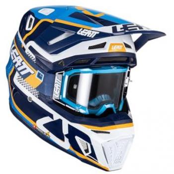 Leatt Casco de Cross 8.5 con Gafas Moto 360° Turbine Technology Tatuaje
