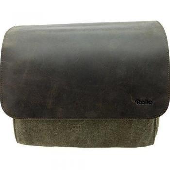 Rollei Vintage Bag Retro - Bolsa para cámaras DSLR, color verde y marrón