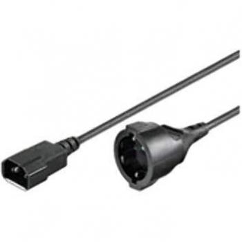Microconnect C14-Schuko M-F, 1.5 m Cable de transmisión Negro 1,5 m C14 acoplador