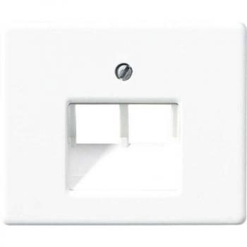 Placa Central Toma Teléfono UAE 2 Tomas Blanco Alpino JUNG 0712122274