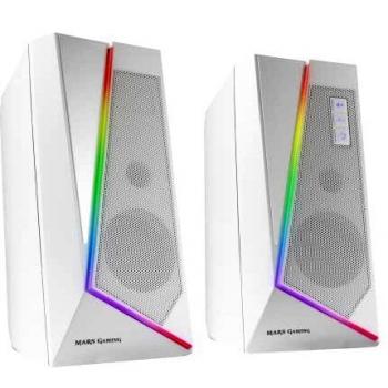 Altavoces con bluetooth mars gaming ms7 20w 2.0 blancos