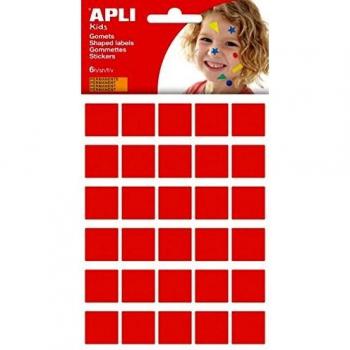 Apli Kids 13235 Gomets Cuadrados, 20,0 Rj X 6H