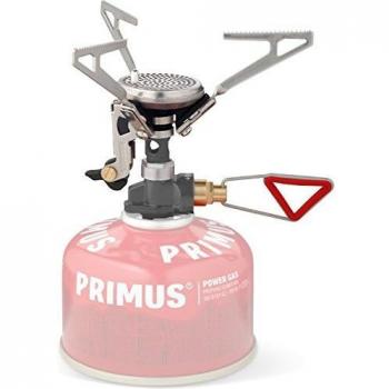 Relags Primus Microntrail - Hornillo eléctrico con encendido piezoeléctrico y regulación, plateado, tamaño único