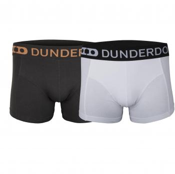 dunderdon Boxer Pantalones Cortos, 2 unidades), color negro/blanco, dw80063510940007