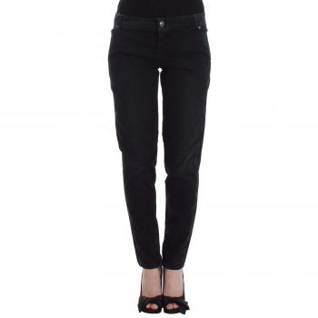 Ermanno Scervino Women's Slim Skinny Leg Straight Jeans - W24, Black