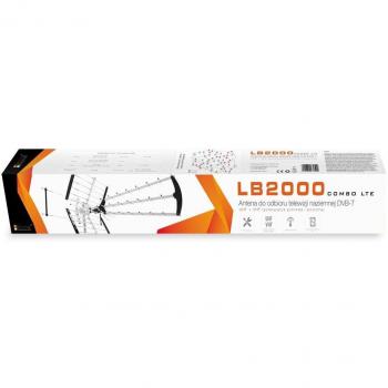 Antena de TV Exterior Libox LB-2000 COMBO LTE DVB-T Direccional Dual 32 dB