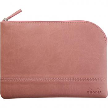 Rhodiarama - Bolsa con cremallera - Mediana - Rosa palo