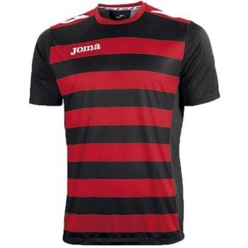 Joma 1211.98.002 - Camiseta de equipación de manga corta para hombre, color rojo / negro, talla L