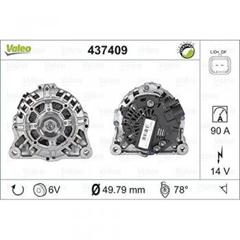 Alternador Valeo 437409 para Peugeot y Citroën, compatible con modelos C2, C3, 1007 y 307