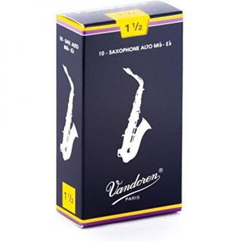 Vandoren Classic Alto Sax Reeds 1.5 - Box of 10
