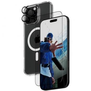 Protección 3 en 1 PanzerGlass para iPhone 16 Pro Max - Vidrio Templado, Funda y Lentes