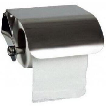 Dispensador q-connect de papel higienico acero inoxidable 122x98x45 mm